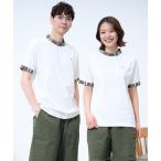 tシャツ パーマーチェック リブ シェア リンガー Tシャツ レディース メンズ