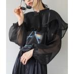 「e-zakkamania stores」 長袖ブラウス M ブラック レディース