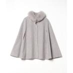 [RUIRUE BOUTIQUE] пончо L~LL silver gray женский 