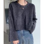 「Girly Doll」 長袖ニット F ダークグレー レディース