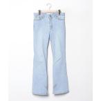「by muni_r」 ブーツカットデニムパンツ LARGE ブルー レディース