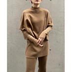 [STYLEMIXER] вязаный ансамбль FREE светло-коричневый женский 