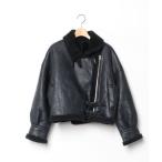 「MURUA」 ライダースジャケット FREE ブラック レディース