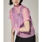 tシャツ 「kotohayokozawa/コトハヨコザワ」SHEER LAYERED SHORT SLEEVE TOP/シアーレイヤードショートスリー