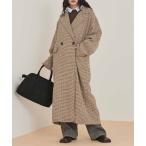 コート チェスターコート チェックロングチェスターコート レディース