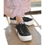 スニーカー moz(モズ) キャンバス 厚底スニーカー レディース
