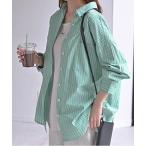 ブラウス シャツ 綿100% こなれシャツ ストライプ or 無地 レディース