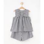 セットアップ 「100-150cm」着るだけでコーデが決まる ギンガムチェックセットアップ キッズ 子供服 女の子