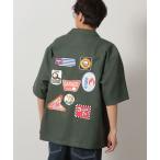 ショッピング半袖シャツ シャツ バックワッペン半袖シャツ / 425810 メンズ