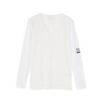 t рубашка [PG BODY]E/ высокий мульти- FD Bear небо . длинный рукав V шея cut and sewn (MENS) мужской 