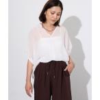 ブラウス シャツ レーヨンシアースキッパーブラウス レディース