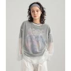 tシャツ メッシュロンT レディース