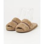 「Minnetonka」 フラットサンダル 24cm ベージュ レディース