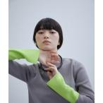 「ADAM ET ROPE'」 長袖ニット FREE チャコールグレー レディース