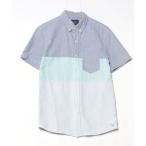 「American Eagle」 半袖シャツ X-SMALL ブルー メンズ