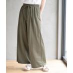 パンツ 冷感カノコワイドパンツ レディース