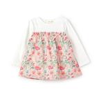 チュニック 花柄長袖チュニック キッズ 子供服 女の子