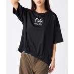 水着 「FILA/フィラ」Tシャツ付き水着4点セット/水陸両用オーバーサイズラッシュガードTシャツ・ミッドレングスパンツ付きタンキニ(水着) レディー