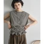tシャツ フリルビスチェセットフレンチスリーブT レディース