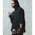 tシャツ mlt5185- Cordlane fraise fabric boxy silhouette 3-4 sleeve cut and sew