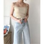  топ [URGE:]CanCam размещение item искусственный шелк ребра топ 