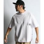 tシャツ 「BLACK LABEL」SORONA PONTE 3-EMBLEM TEE:ポンチ素材 スリーエンブレム Tシャツ メンズ