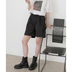 パンツ ツイルタックハーフパンツ レディース