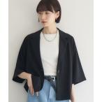ジャケット テーラードジャケット clocheクールテーラージャケット レディース