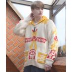 ショッピングカウチン 「HOUSTON」 ニットカーディガン MEDIUM イエロー メンズ