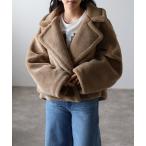 「r.」 ピーコート FREE モカ レディース