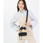 ショルダーバッグ バッグ RAFFIA MINI BUCKET ブラックラフィア レディース