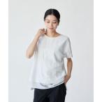 tシャツ 「カタログ掲載品」「ウォッシャブル」オパールタイガーコンビカットソー レディース