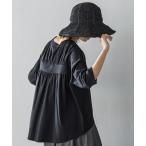 tシャツ オーガニックコットンバッグギャザーテーププルオーバー「洗濯機で洗える」 レディース