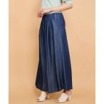 パンツ バイオシルクタックワイドパンツ「洗濯機で洗える」 レディース