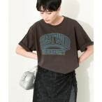 tシャツ バイオウォッシュ加工ロゴTシャツ レディース