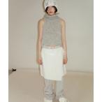 スカート SLICK WRAP SKIRT / エナメルレザーライク巻きスカート