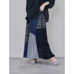 ショッピングチェックアップ スカート ミックスチェックギャザースカート