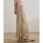 スカート 「WEB・一部店舗限定」フィブリルサテンマーメイドスカート「セットアップ対応」/洗える