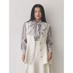 ベスト ジレ ツイードペプラムジレ レディース