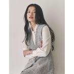 ブラウス シャツ ボウタイパールチェーンブラウス レディース