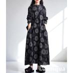 ワンピース ドット柄ワンピース