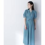 ワンピース リネンライクベルテッドワンピース