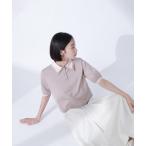 ニット セーター ダブルカラーポロ