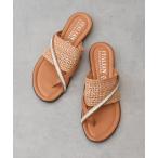 サンダル 「ITALIAN SHOEMAKERS」ビジュークロスストラップトングサンダル(952352) レディース
