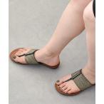 サンダル 「ITALIAN SHOEMAKERS」センターラインストーントングサンダル(952361) レディース