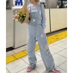 サロペット オーバーオール けっこうなダメージサロペ レディース