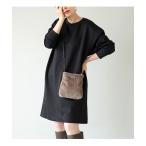「e-zakkamania stores」 「ubn hymns」長袖ワンピース M ブラック レディース