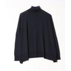 「MUSE de Deuxieme classe」 タートルネックニット - ネイビー レディース