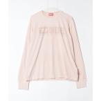 「DIESEL」 長袖Tシャツ MEDIUM ピンク メンズ