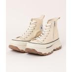 「CONVERSE」 ハイカットスニーカー 24.5cm アイボリー レディース
